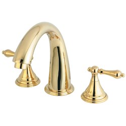 Kingston Brass Vintage Double Handle Deck Mounted Roman Tub Faucet ...