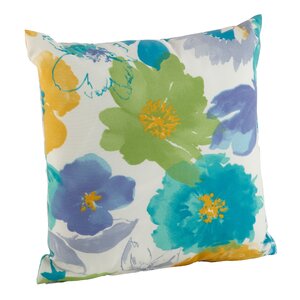 Watercolor Floral Art Indoor/Outdoor Throw Pillow