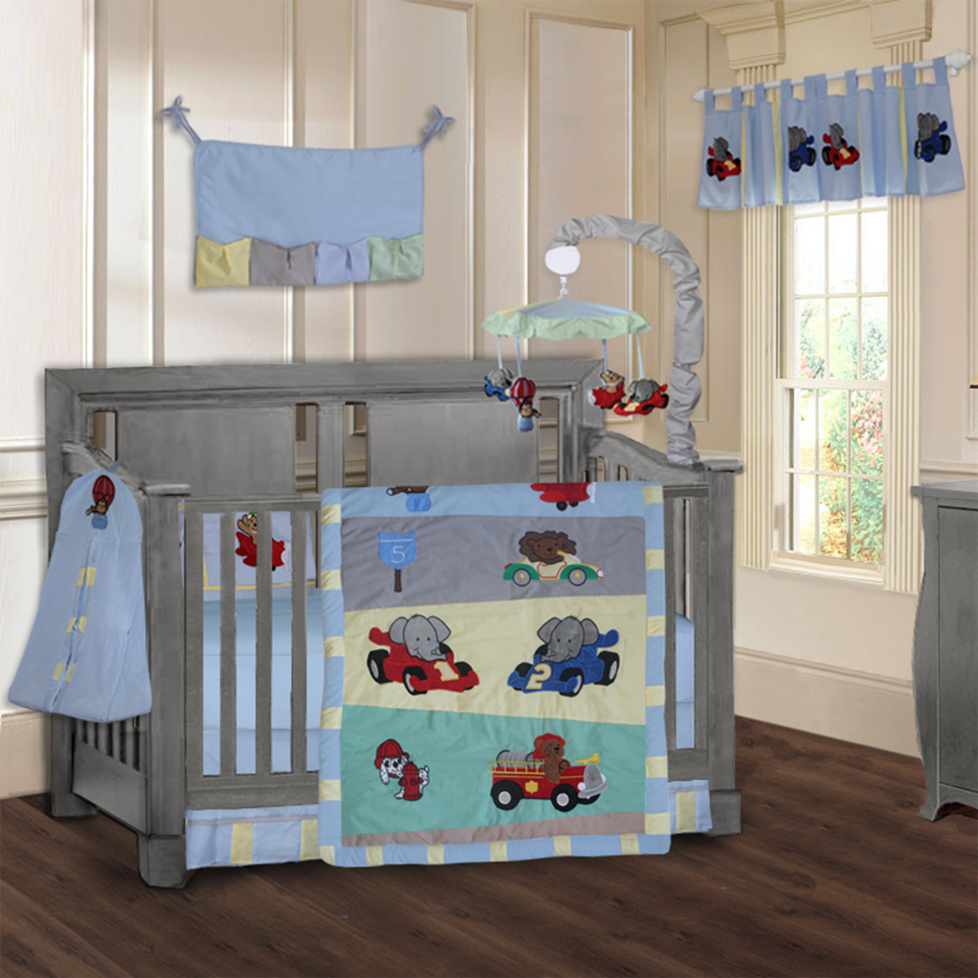 Harriet Bee Ensemble De Literie Pour Lit De Bebe 9 Pieces Animal Zoom Voiture Racing Sirois Et Commentaires Wayfair Ca