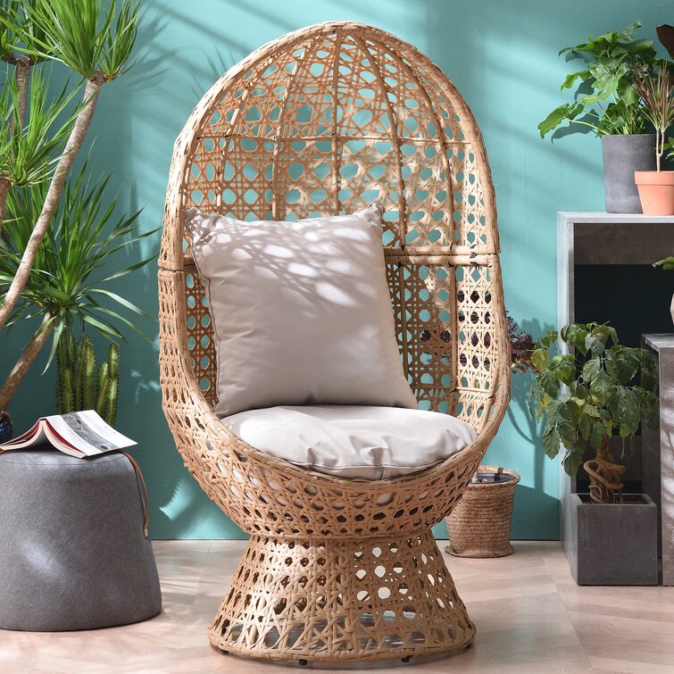 rattan balloon chair