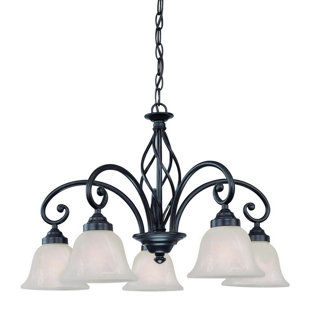 Go to store & view more images Wicker Park 5-Light Shaded Chandelier by Dolan Designs