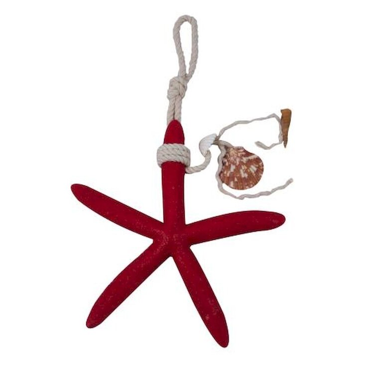White The Bridge Collection Wooden Starfish Wall/Table Decor 