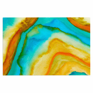 'Agate Inspired Watercolor 10' Doormat