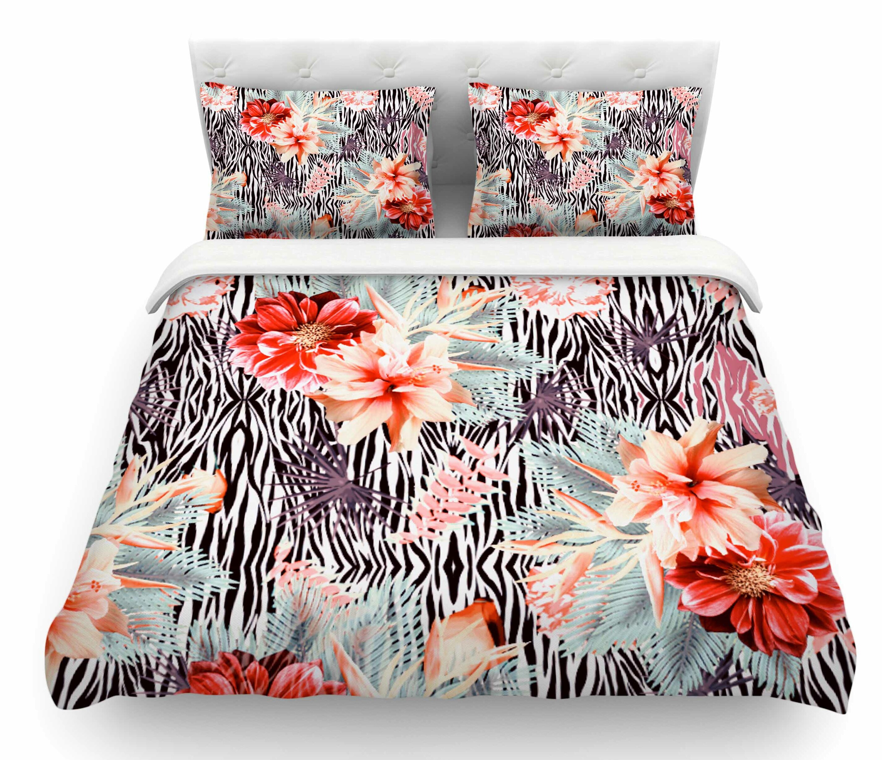 Fusion Geo Abstract Print Reversible Duvet Cover Set