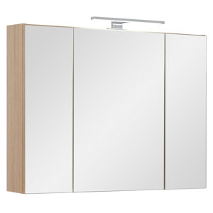 80 cm x 70 cm Spiegelschrank mit LED Beleuchtung..