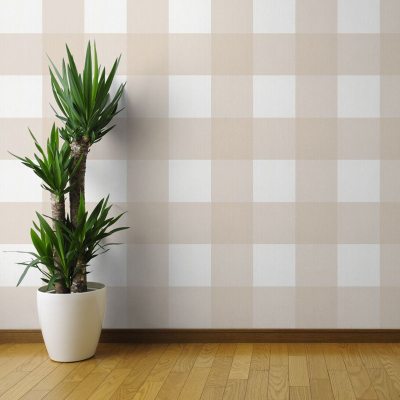 Gracie Oaks Plaid Removable Wallpaper - Extra Large ...
