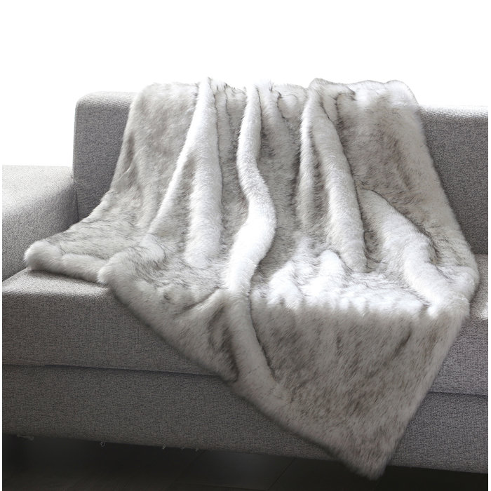 Thiele Luxury Tip Dye Faux Fur Throw Thiele Luxury Tip Dye Faux Fur Throw