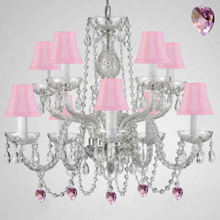 Go to store & view more images Kenworthy 10-Light Shaded Chandelier by House of Hampton
