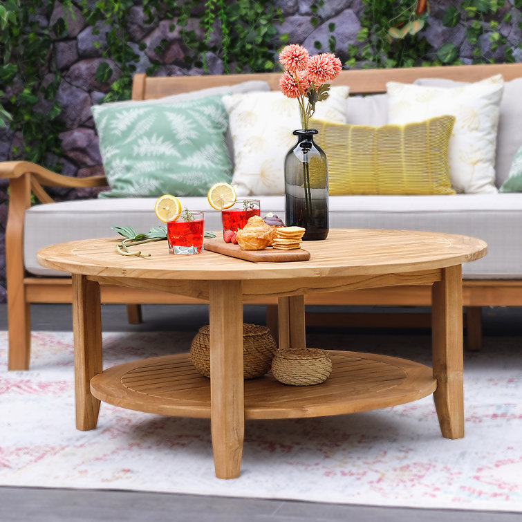 solid birch coffee table