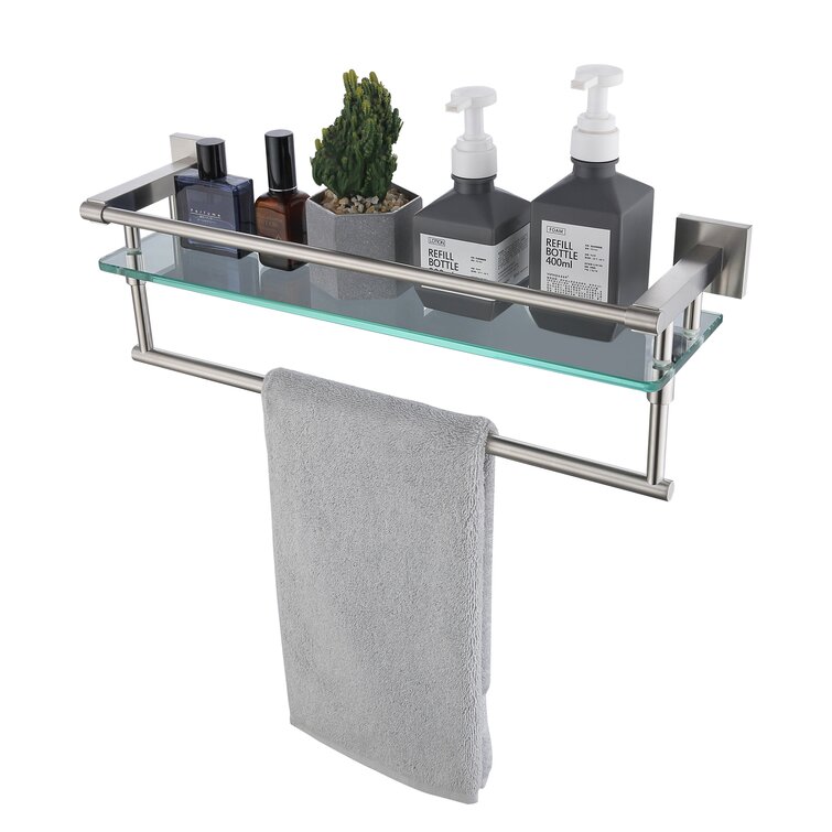 Stainless Steel Bathroom Towel Rail Wall Towel Holder Towel Bathroom Shelf Wall Shelf Matt 