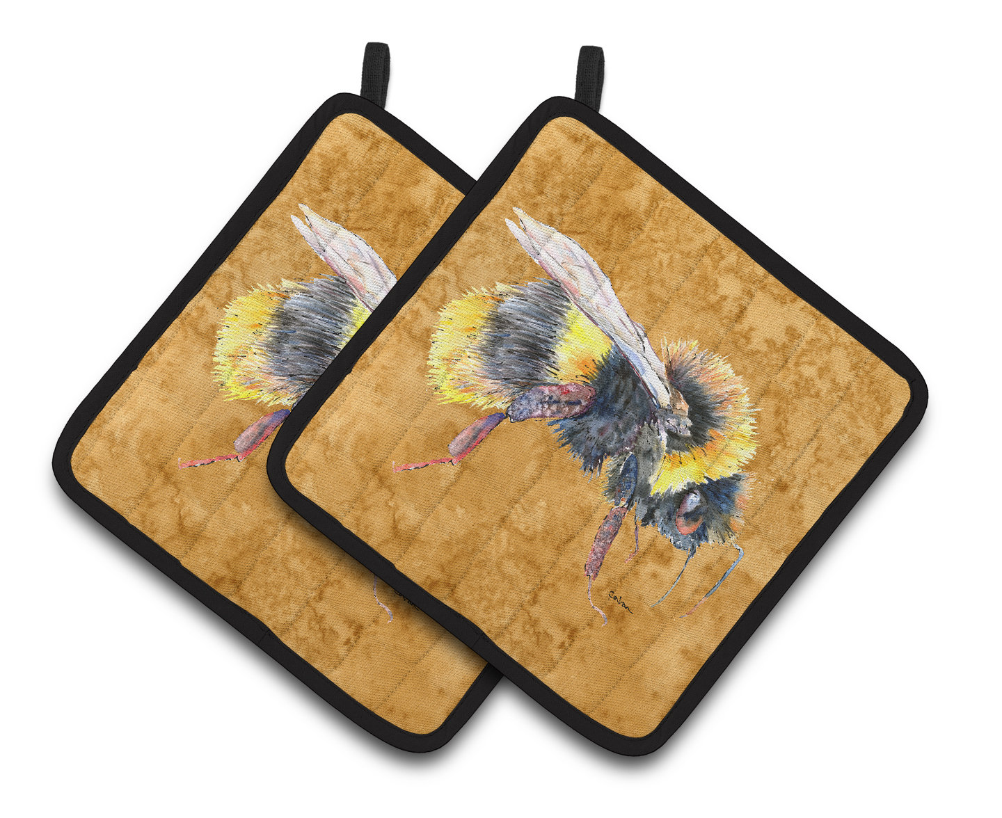 East Urban Home Bee Gold Potholder Wayfair