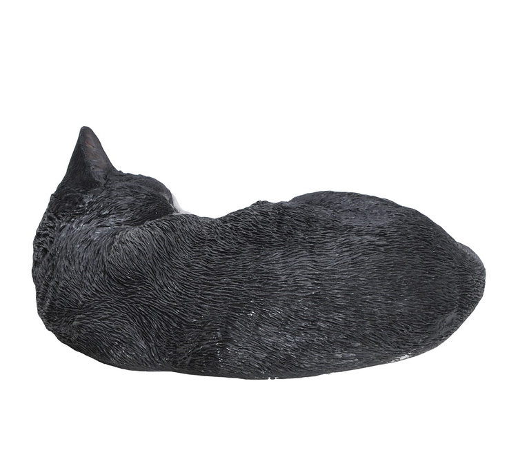 Hi Line Gift Ltd Black And White Cat Lying And Sleeping Statue