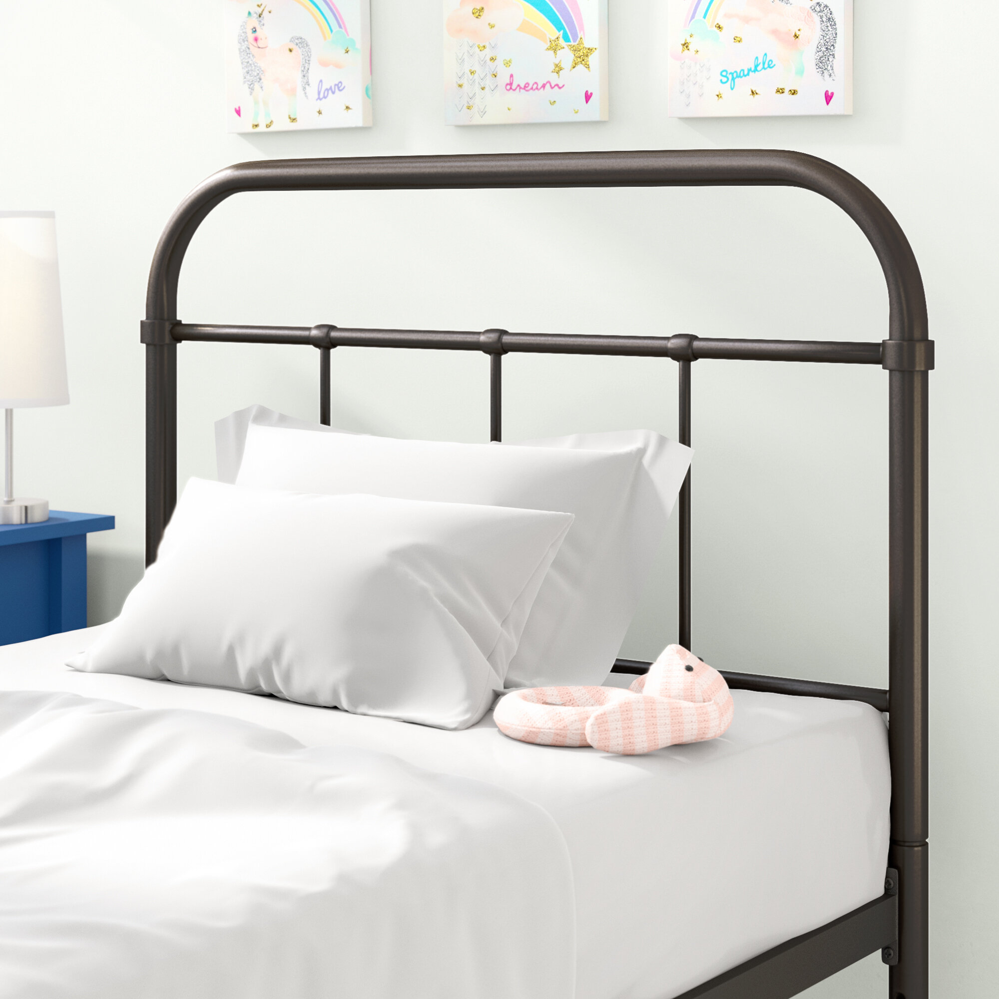 little girl wrought iron bed