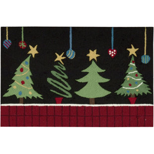 Artificial Chrismas Trees Area Rugs Wayfair Monahan Christmas Tree Black Area Rug