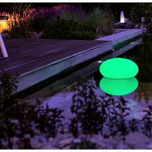 Faszcza White Solar Powered LED Outdoor Floating Light By Sol 72 Outdoor