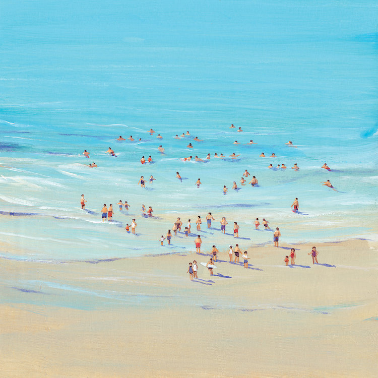East Urban Home Beach Day I Painting Print On Wrapped Canvas