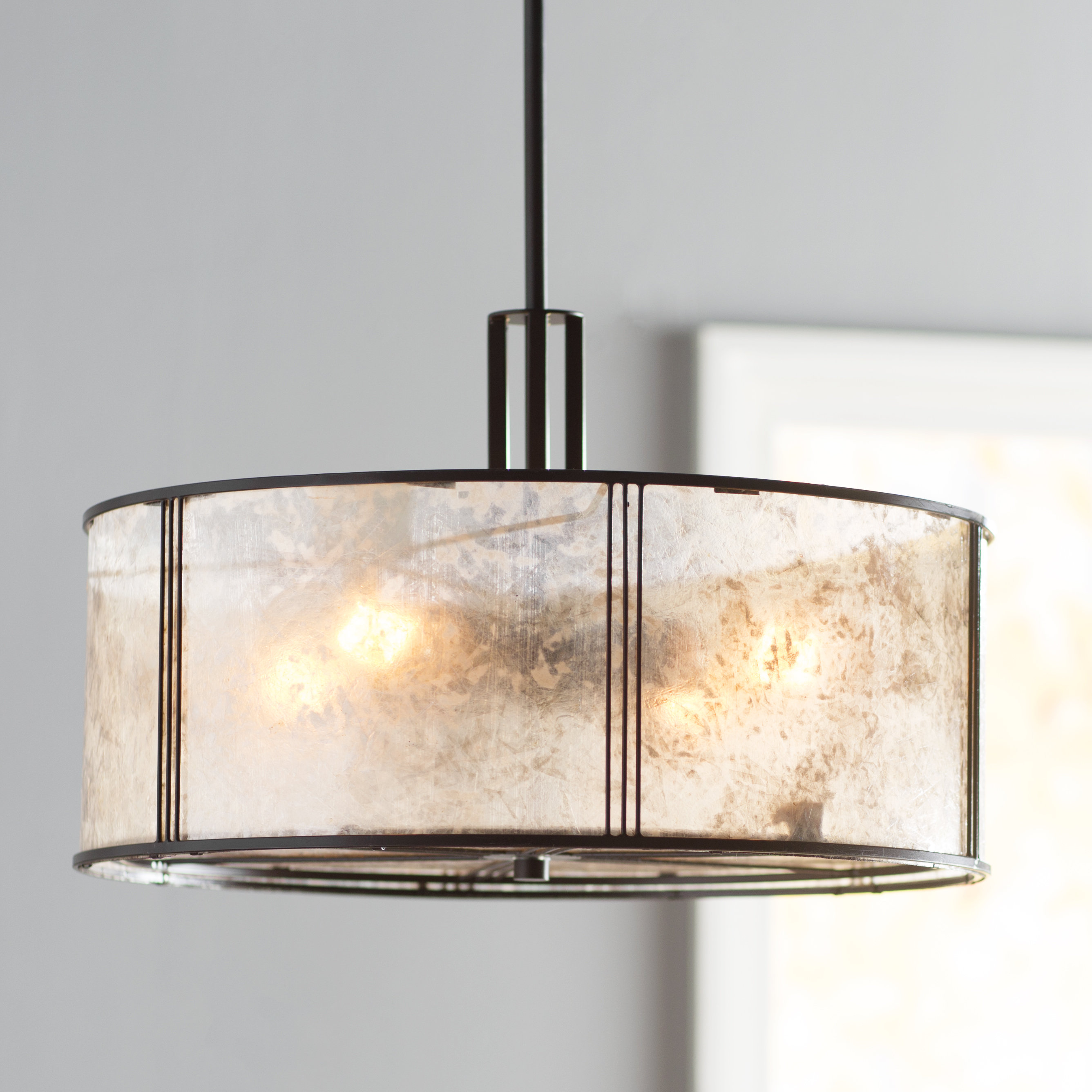 Loon Peak Seeley 4 Light Unique Statement Drum Chandelier Reviews Wayfair