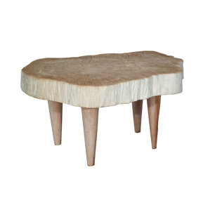 Bleached Wood Coffee Table by Ibolili