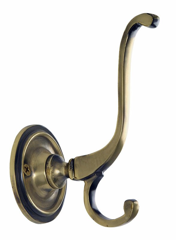 victorian brass coat hooks