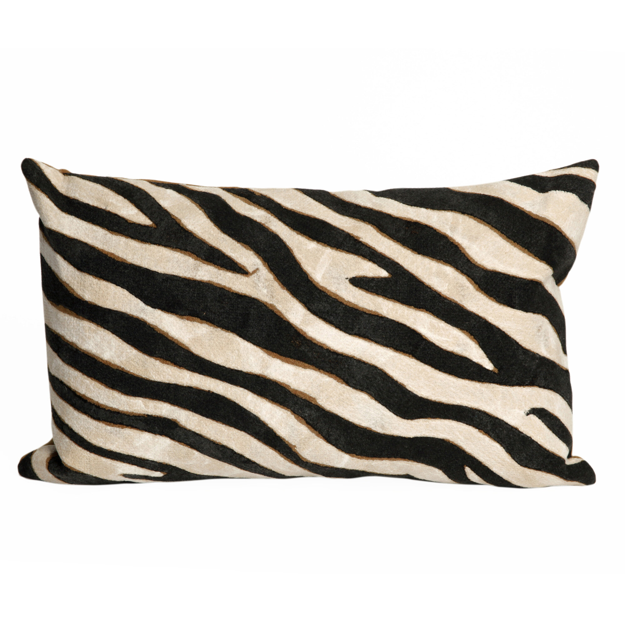 E by design Fish Pool Animal Print Outdoor Pillow 20 x 20 Brown 