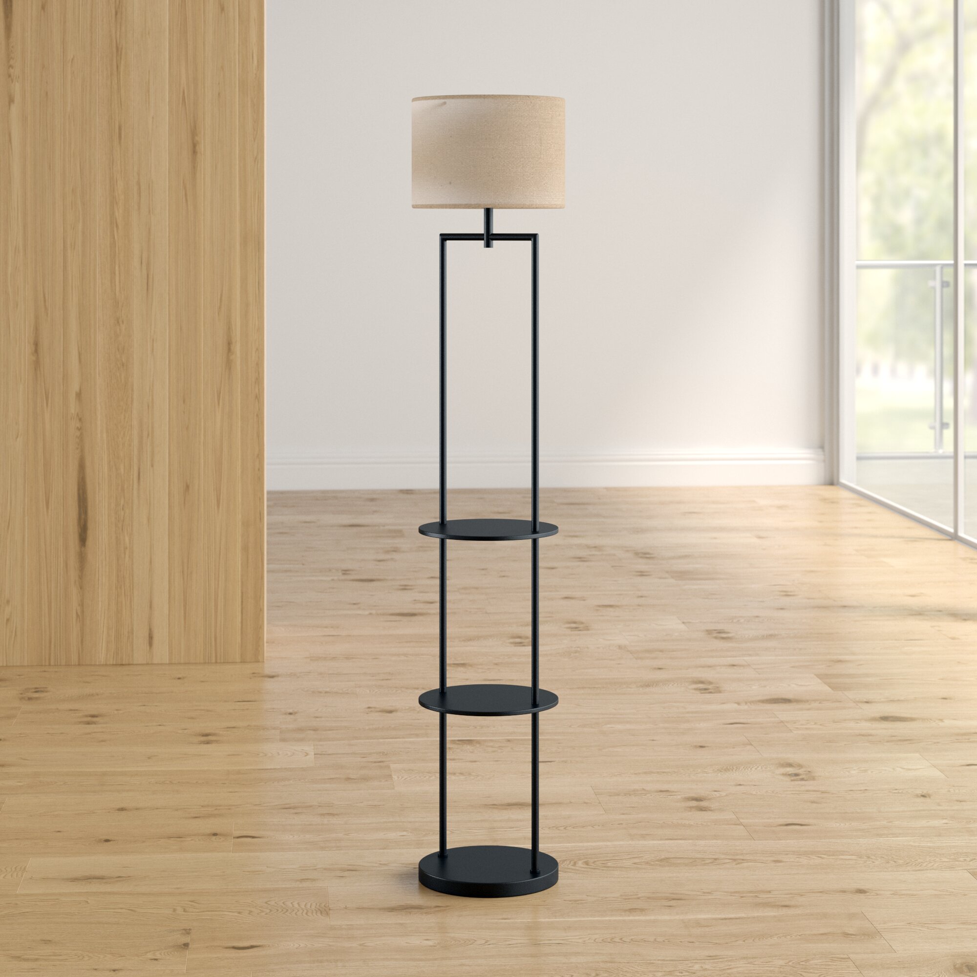Zipcode Design Odalys Etagere 60 Floor Lamp Reviews Wayfair Ca
