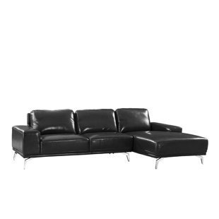 Gayden Leather Sectional by Wrought Studio