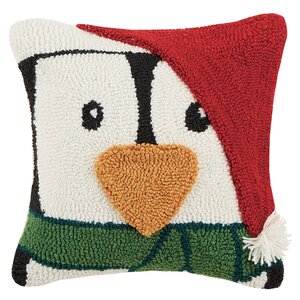 Penguin Hook Throw Pillow