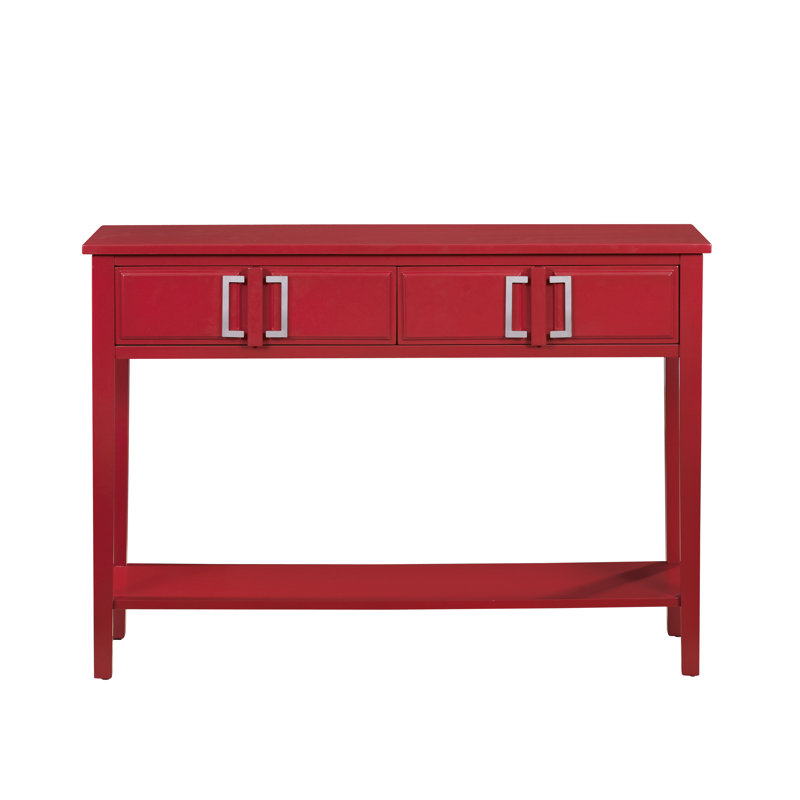 Red Console Table red barrel studio falco 2 drawer console table & reviews | wayfair Red Console Table red barrel studio falco 2 drawer console table & reviews | wayfair