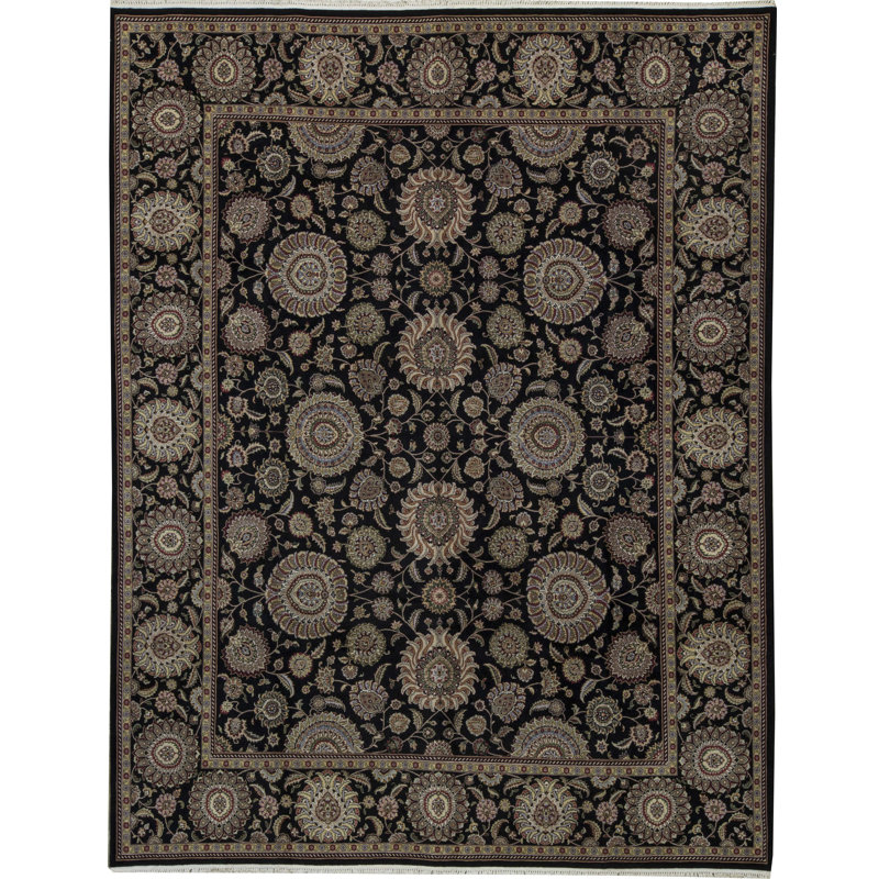 Bokara Rug Co Inc One Of A Kind Manchuria Handwoven 11 9 X 14 9 Wool Beige Black Area Rug Wayfair