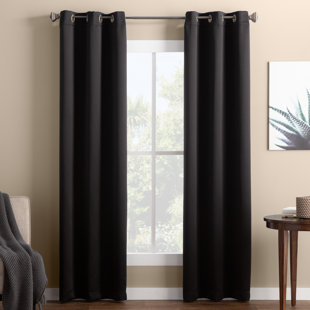 Black Pattern Curtains Wayfair