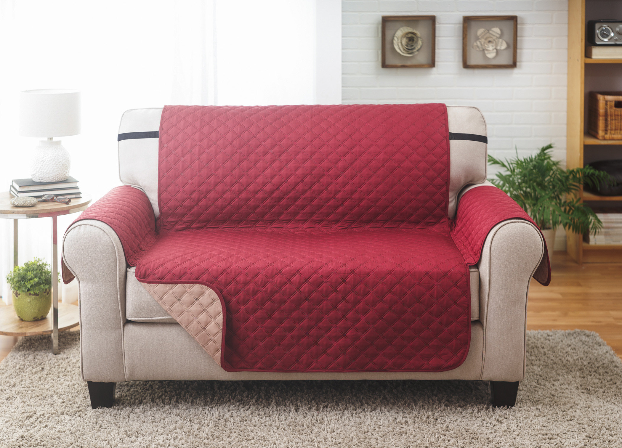 Couchguard Home Solutions Box Cushion Loveseat Slipcover Reviews Wayfair