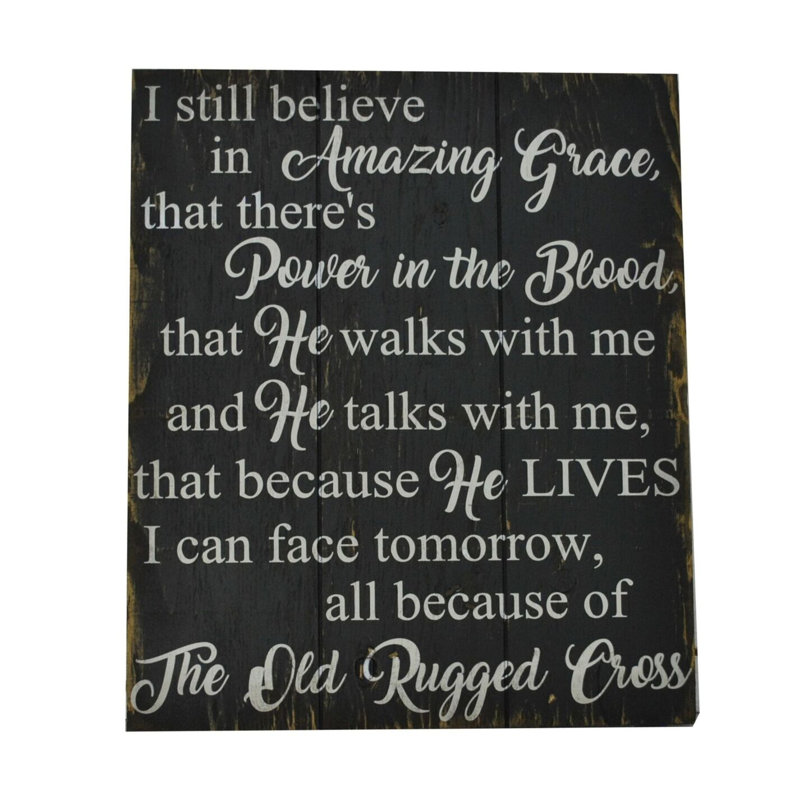 Winston Porter I Still Believe In Amazing Grace Unframed Textual