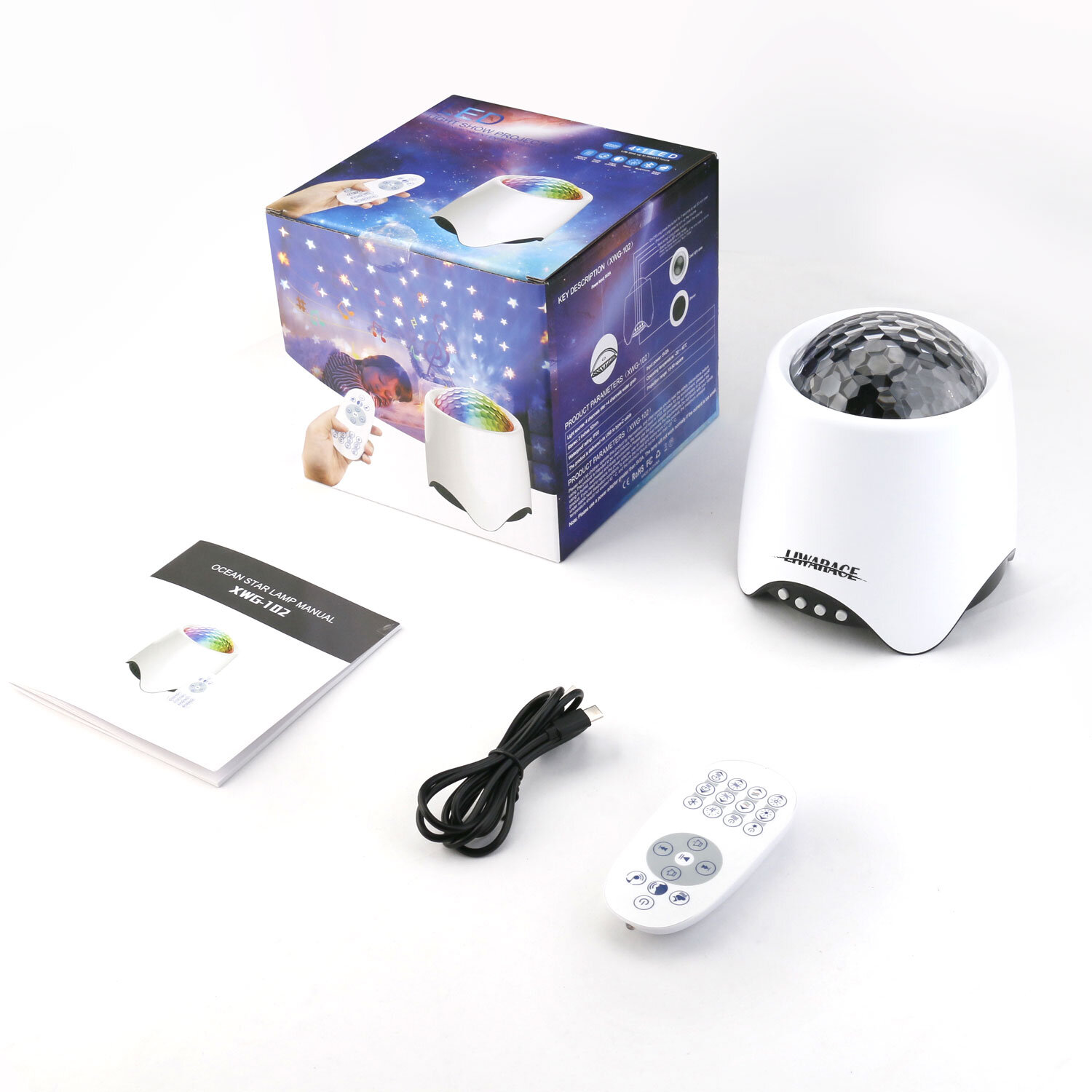 streepje Idioot Teken Liwarace 2-In-1 Star Projector And Sound Machine, Htwon Night Light For  Kids Adult Bedroom With 8 White Noise, 8 Soothing Music, Bluetooth Speaker,  Starry Star Light Ocean Wave Projector For Baby Sleeping | Wayfair