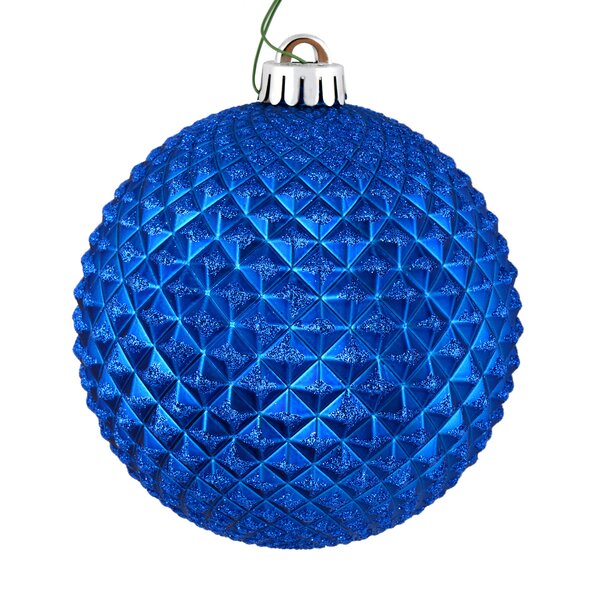 The Holiday Aisle® Durian Glitter Ball Ornament & Reviews | Wayfair