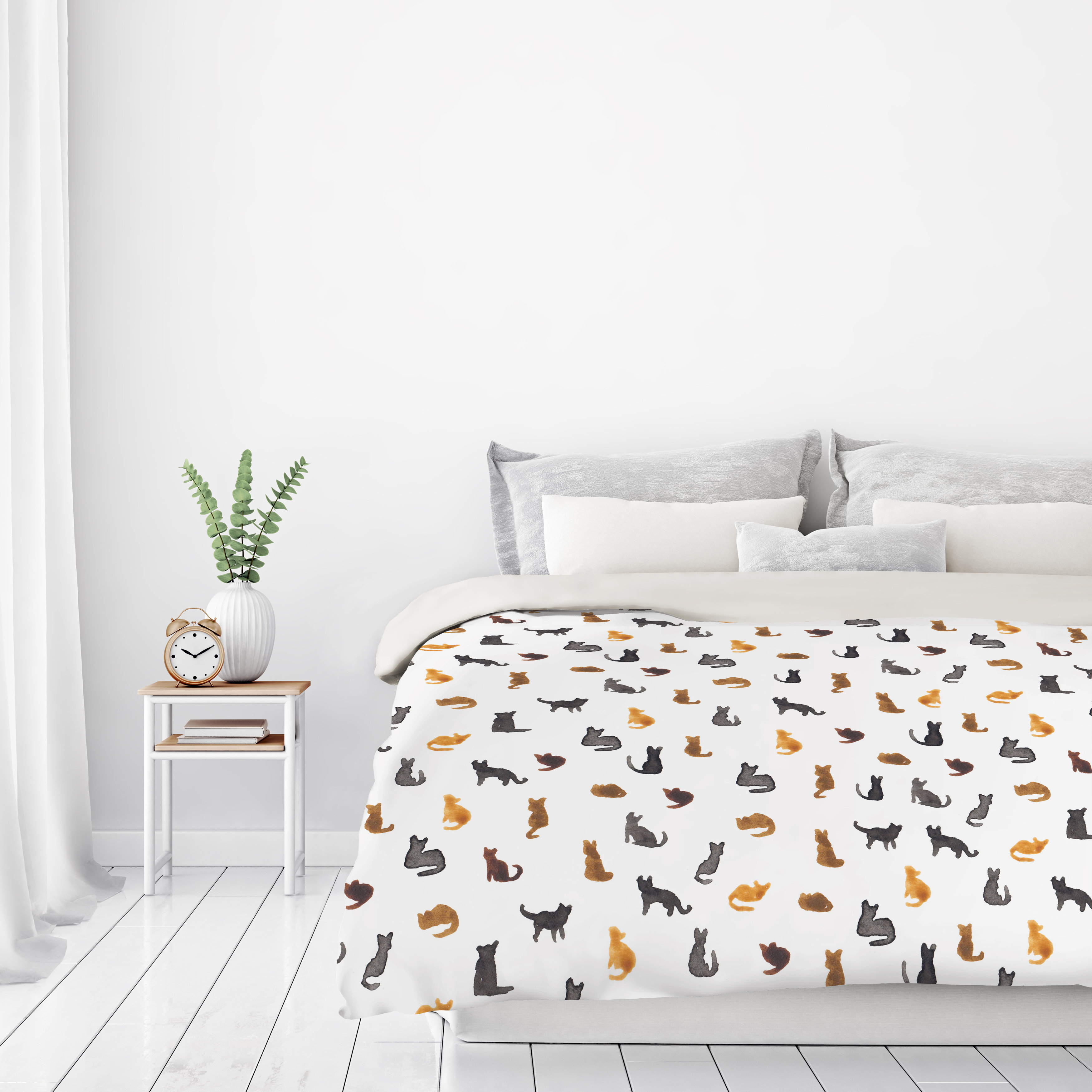 East Urban Home Little Cats Duvet Cover Wayfair