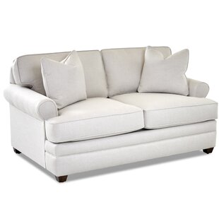 Living Your Way Rolled Arm Loveseat By Klaussner Furniture