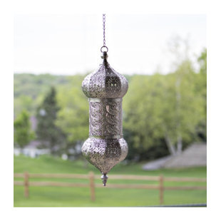 Best Schwan Punched Metal 1-Light LED Outdoor Hanging Lantern By Astoria Grand Outdoor Lighting Schwan Punched Metal 1-Light LED Outdoor Hanging Lantern By Astoria Grand Outdoor Lighting