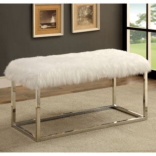 Agrippa Contemporary Metal Bench By Everly Quinn