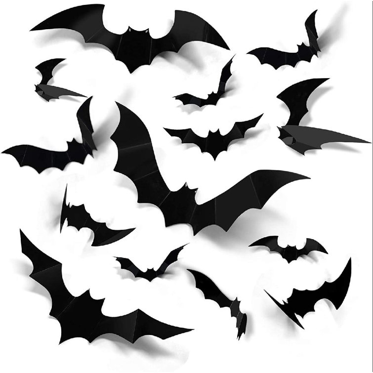 The Holiday Aisle® Halloween Bats Window Decal | Wayfair