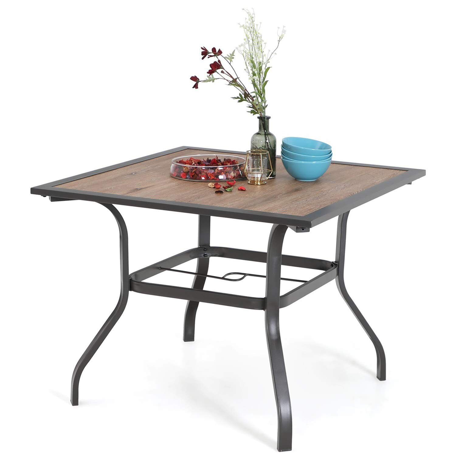 Metal Umbrella Hole Patio Tables You Ll Love In 2020 Wayfair