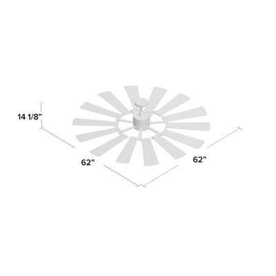 Prairie 62" LED Ceiling Fan