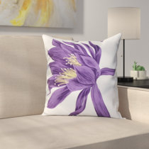 purple floral pillows