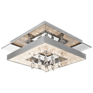 Crushed Iceu0099 1-Light Flush Mount