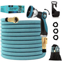 10 Function Upgraded Nozzle USA 3/4 Brass Fittings Break Resistant NEXT LATITUDE 50 ft Expandable Garden Hose 3750D Heavy Duty Fabric Flexible Triple Layer Core Lightweight Water Hose 10 Function Upgraded Nozzle USA 3/4 Brass Fittings Break Resistant NEXT LATITUDE 50 ft Expandable Garden Hose 3750D Heavy Duty Fabric Flexible Triple Layer Core Lightweight Water Hose