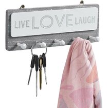Grey Live Laugh Key Holder Love 