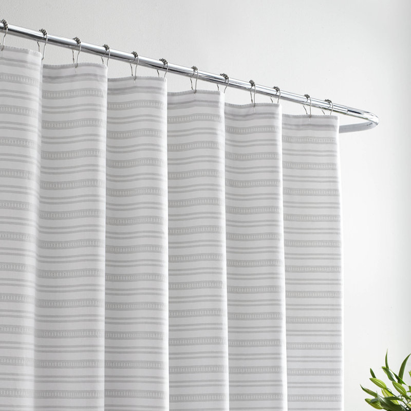 Vera Wang Textured Stripe Single Shower Curtain Reviews Wayfair