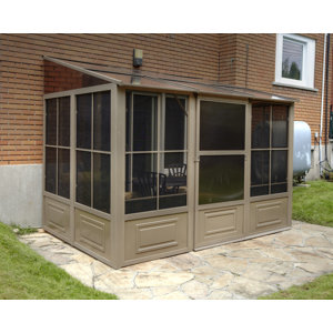 All Season 16 Ft. W x 8 Ft. D Metal Wall-Mounted Gazebo