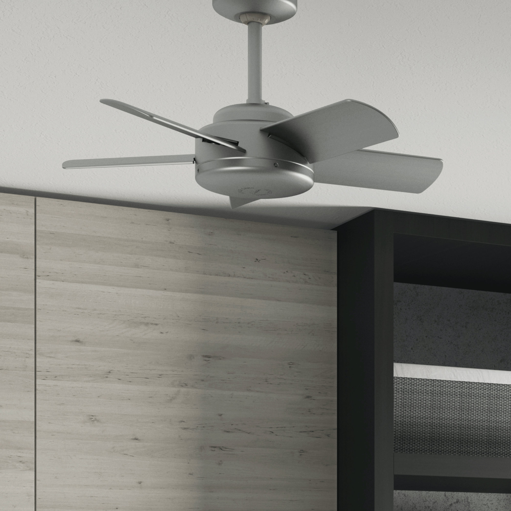 Blade Standard Ceiling Fan with Wall 