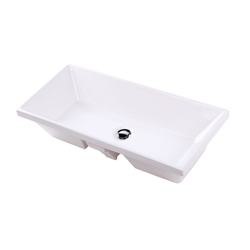 Lacava Aquasei White Rectangular Undermount Bathroom Sink With Overflow Perigold