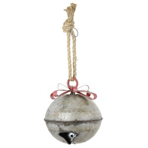 Contemporary Galvanized Bell Shaped Ornament